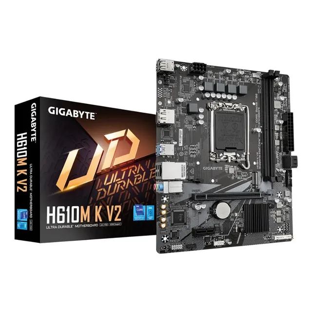 MOTHERBOARD 1700 14°GEN - GIGABYTE GA-H610M-K V2 DDR5 1 COLOR NEGRO