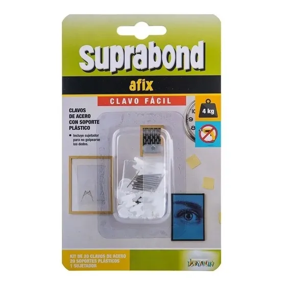 20 Clavos Suprabond Para Colgar Fácil - Clavo Fácil Acero