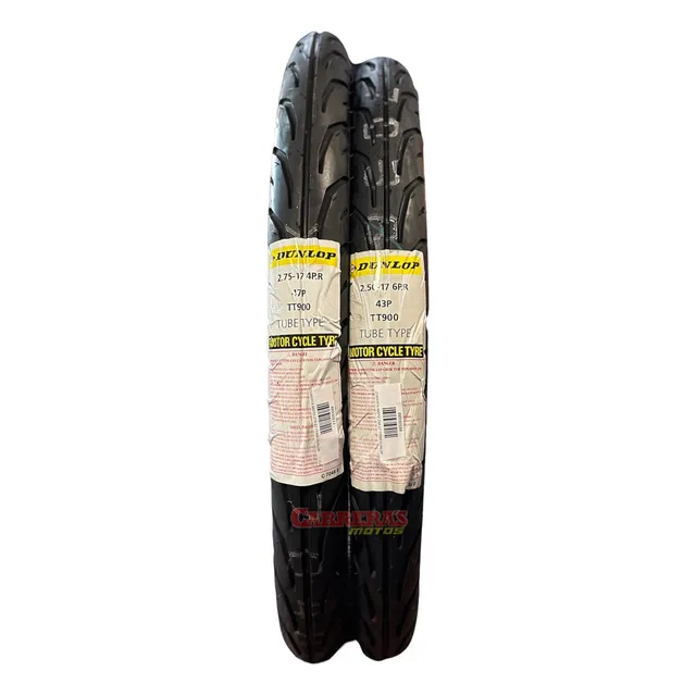Kit Cubiertas 250/17 Y 275/17 Tt900 Dunlop Pistera          