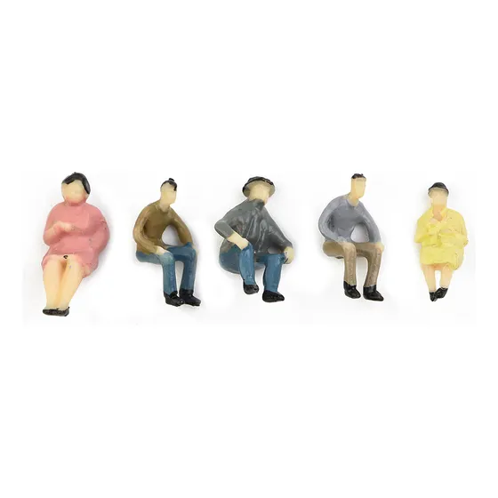Maqueta Universal De Plástico Con Forma De Tren, Figuras De 