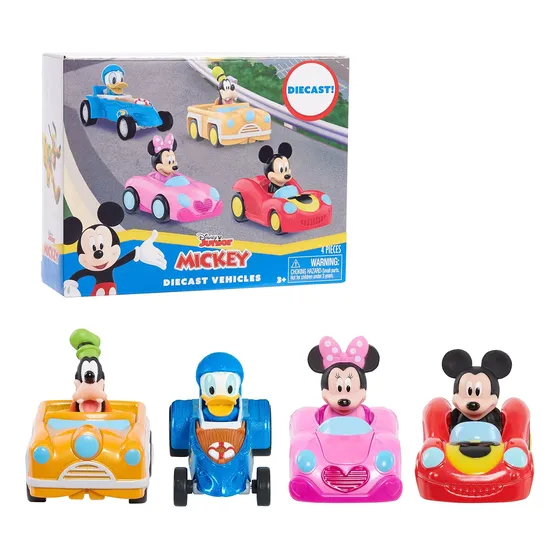 Vehículos De Mickey Mouse De Disney Junior, Set De 4 Piezas