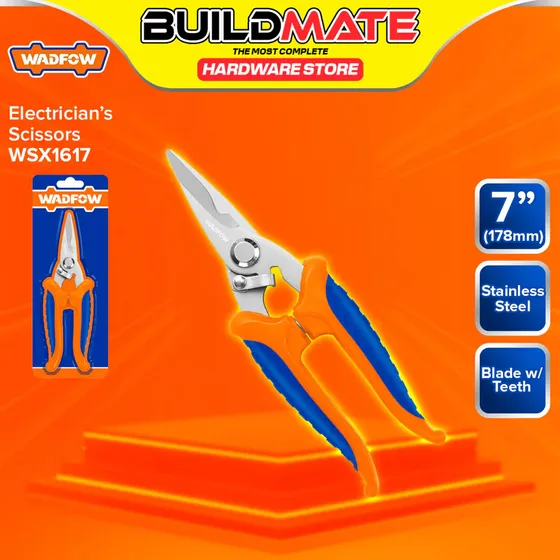 Tijera Electricista Electronica Dentada 178mm 7-pulgadas