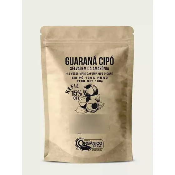 Guaraná Cipó Selvagem Da Amazônia Orgânico Puro 180g Mad4life