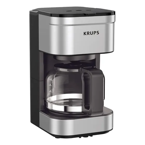 Cafetera Compacta 5 Tazas Acero Inoxidable Con Filtro Reutil