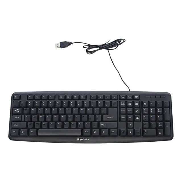 Teclado Slimline Verbatim - Alambrico Con Accesibilidad Usb
