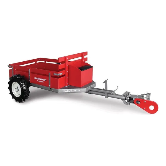 Carreta Tracionada 4x4 600kg Para Motocultivador A Diesel