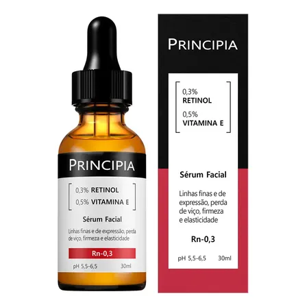 Sérum Retinol Principia Rn-0,3 Redutor De Rugas E Flacidez Todo Tipo De Pele Dia/noite