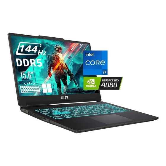 Note Msi Cyborg 15 I7 1tb Ssd 16g Rtx4060 8g A Vista Só 7499
