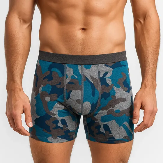 Boxer Largo Zaga Moda Camuflaje 6 Pack Super Suave T3