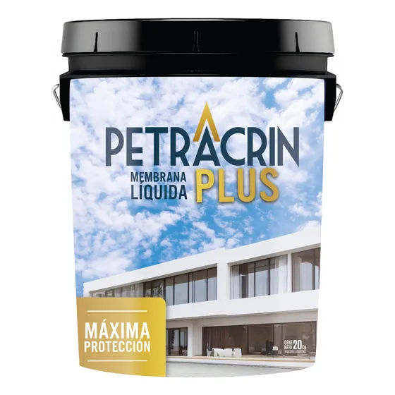 Membrana Líquida Techos Poliuretánica Petracrin Plus 20 Kg Acabado Satinado Color Verde