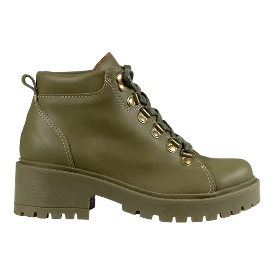Borcego Borceguies Mujer Cuero Hojales Alpinos Citadina 