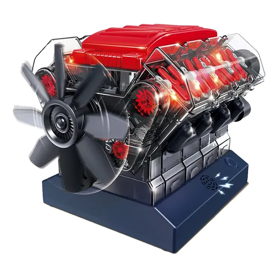 Modelo De Motor De Combustión Playz V8 Que Funciona. Cons...