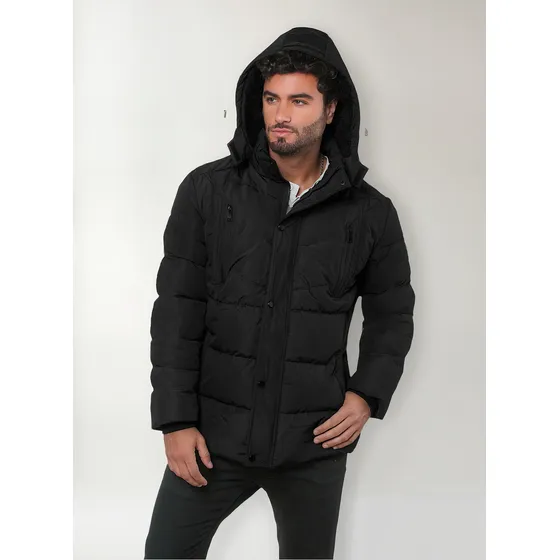 Chamarra Para Hombre American Leader Con Capucha Desmontable