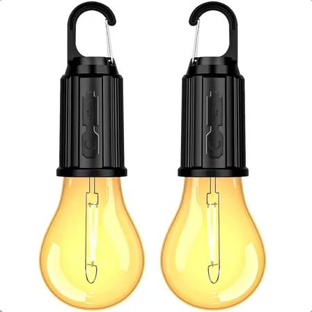 Ampolleta Recargable Ampolletas Camping Colgantes Ampolletas Recargables 15w Impermeable Aire Libre Pack 2 Ampolleta Led Tipo Bulbo 5v Ip44 Pesca Ampolleta Cálida Okshop