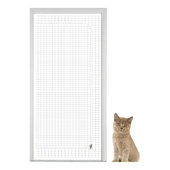 Puerta Mosquitera Para Gatos Malla Resistente A Arañazos De