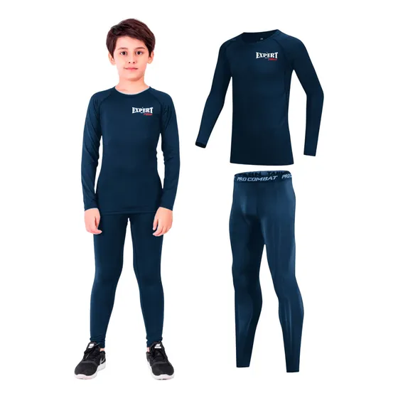 Conjunto Deportivo Camiseta Termica Calza Niños X2- El Rey