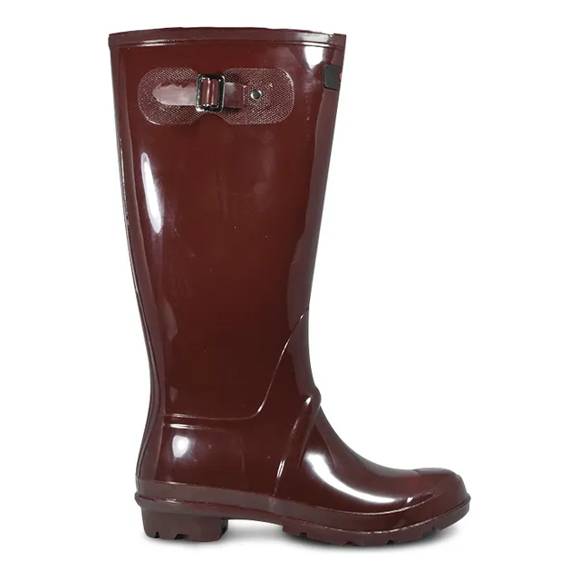 Bota Mujer Lluvia Goma Impermeable Gummi Caña Larga