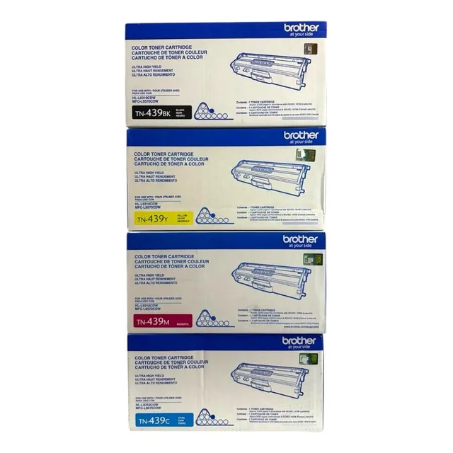 Pack Kit 4 Toner Brother Tn-439bk, Tn-439m, Tn-439c, Tn-439y