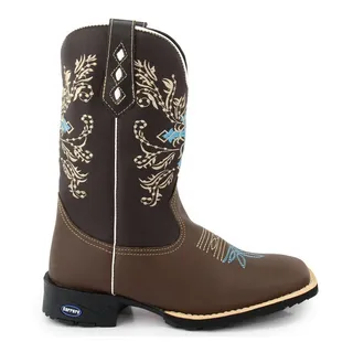 Bota Texana Feminina Cano Longo Em Couro LegĂtimo + Brinde Bota Texana Feminina Cano Longo Em Couro LegĂtimo + Brinde