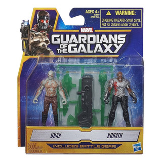 Boneco Guardiões Da Galáxia Drax&korath 7cm Hasbro Figure Boneco Guardiões Da Galáxia Drax&korath 7cm Hasbro Figure