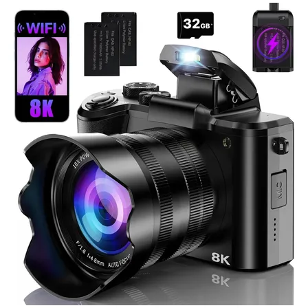 Cámara Digital 8k 88mp Wi-fi Profesional Con Enfoque Autofoc