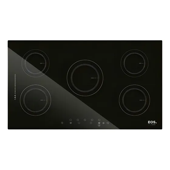 Cooktop De Indução Eos  Cinco Bocas Preto 9500w Eci05ep 220v Preto 220v