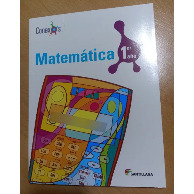 Libro Matemática 1er Año Conexos Santillana