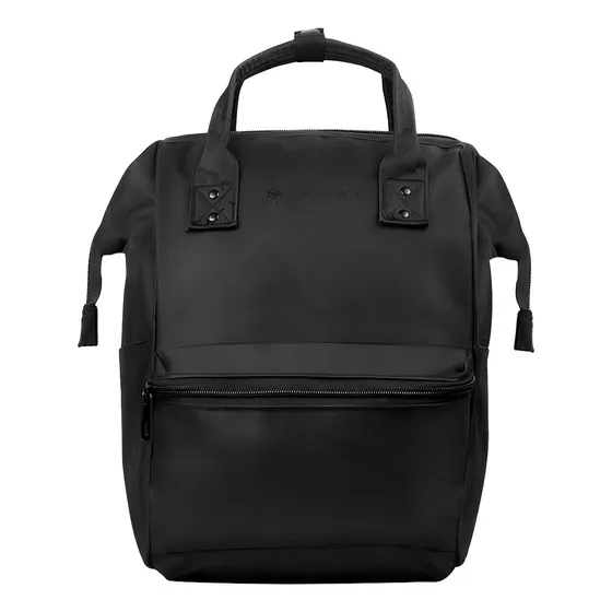 Mochila Cartera Urbana Boca De Pez Grande Reforzada Amplia Color Negro modelo 440029 Diseño de la tela Nylon
