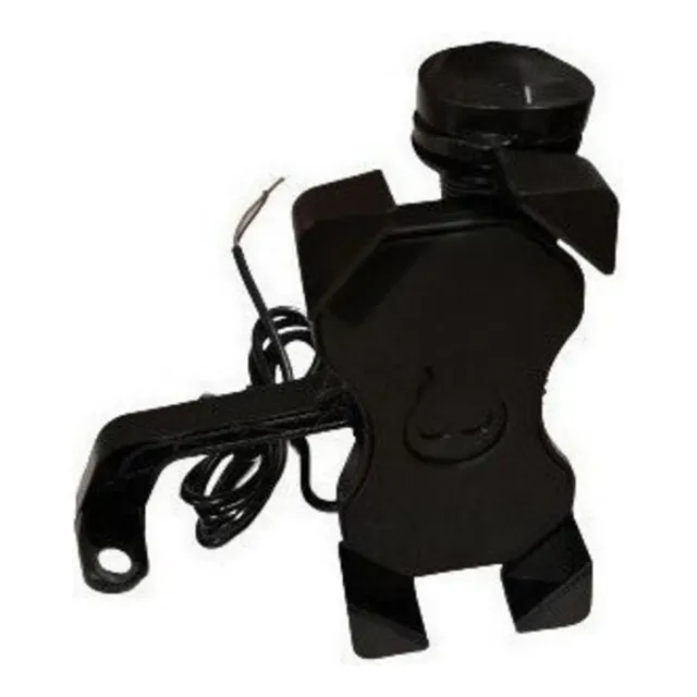 Soporte De Celular Para Moto Con Cargador Usb 2 Amperes