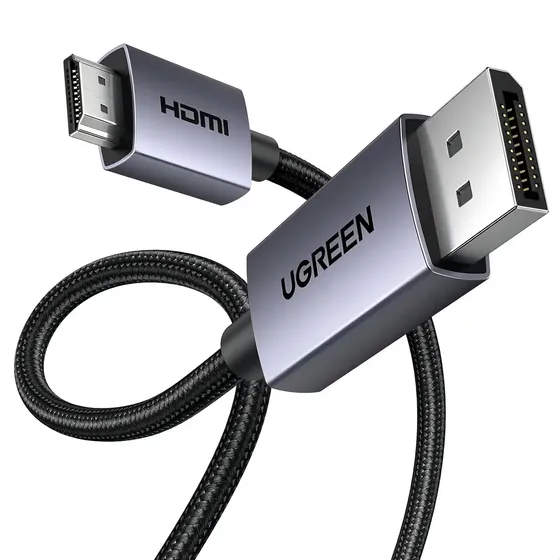 Cable Unidireccional Ugreen 35843 4k Dp A Hdmi De 3 M | Cuotas sin interés