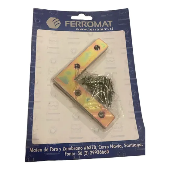 Escuadra Plana 3 1/2 Caja 24 Display