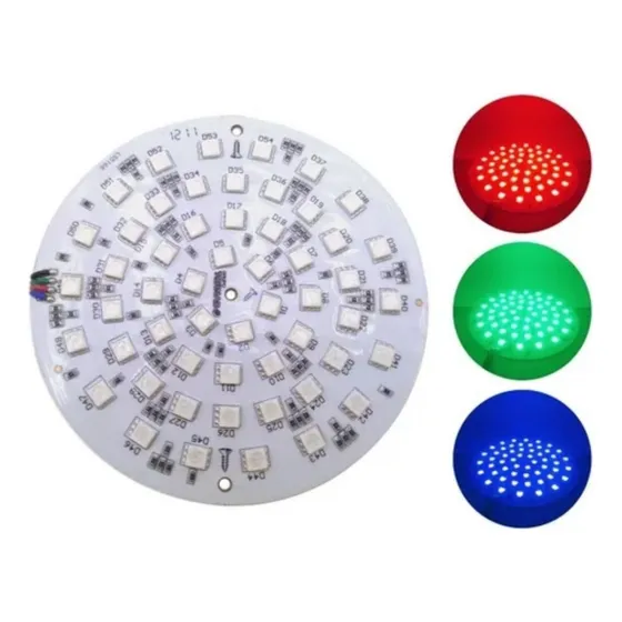 Luz Pileta Placa Led Rgb 10w 12v 122mm Smd 120repuesto