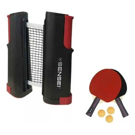 Red Instant Automatica + 2 Paletas Y 3 Pelotas Ping Pong 
