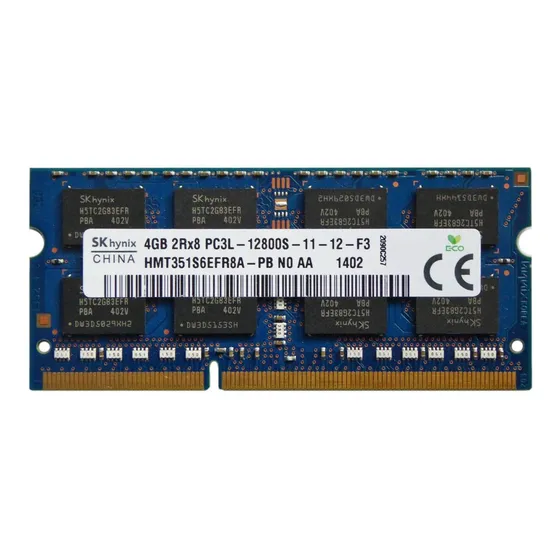 Memória RAM azul 4GB 1 SK hynix HMT351S6EFR8A-PB