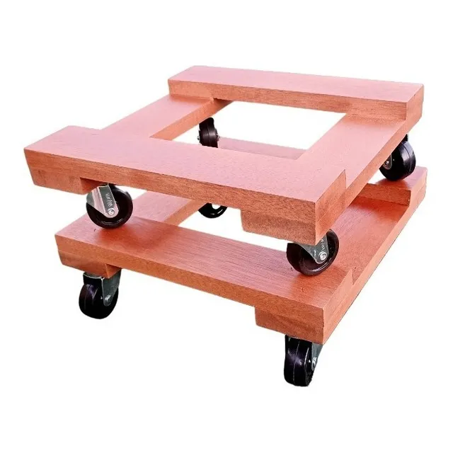 Base De Madera Para Maceteros 32 X 32 Cm - Soporta Peso 80kg