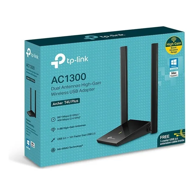 Antena Wi-fi Doble Banda Usb Archer T4u Plus Ac1300 Tp-link