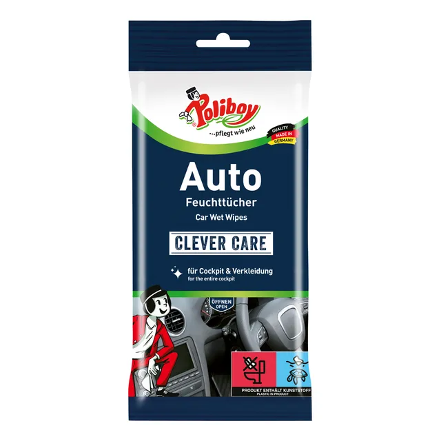 Toallitas Húmedas Para Vehículos Poliboy Auto Wipes 20u