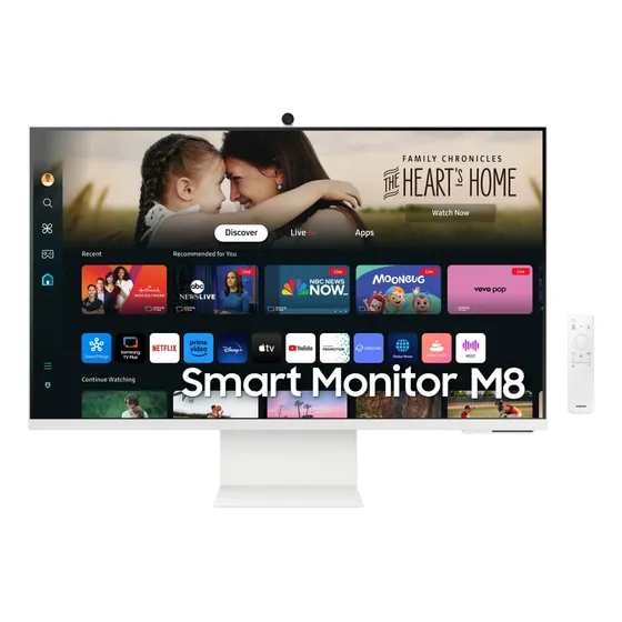 Samsung M8 32 2024 4k VA painel 60 Hz monitor inteligente com 4 ms Smart Hub Gaming Hub Airplay