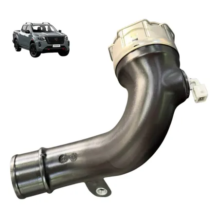 Mangueira Intercooler C/sensor - Nissan Frontier 2.3 2018/25 Preta / Cinza