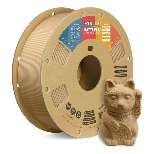 Pla Matte Matte Filamento De Impresora 3d 1.75 Mm, Carrete D