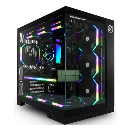 Windws 7 pro 64bit デスクトップPC 横置き LIAN LI Gabinete Lian Li Lancool 217 Preto ATX Mid Tower Com 5 Fans Janela