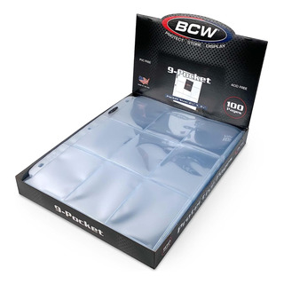Micas 9 Espacios Bcw Tarjetas Caja Con 100 Piezas Micas 9 Espacios Bcw Tarjetas Caja Con 100 Piezas