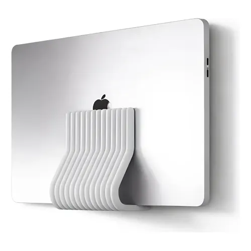 Suporte Vertical Parede Notebook E Macbook, Stand One 17mm Branco