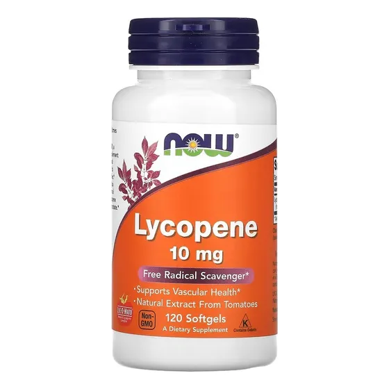 Licopeno 10mg (lyc-o-mato®) X 120 Cápsulas Now Foods Suplementos