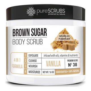 Premium Brown Sugar Body Scrub Exfoliating Set - Large 16oz Premium Brown Sugar Body Scrub Exfoliating Set - Large 16oz