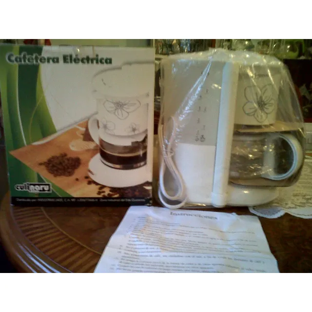 Bella Cafetera Electrica Culinary Estampada Decorativa
