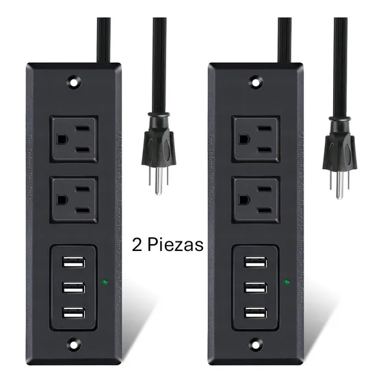 Tomacorriente Empotrable Con Contactos Usb Para Escritorio