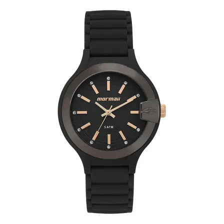 Relógio Mormaii Feminino Luau Preto - Mo2036jw/8p Preto