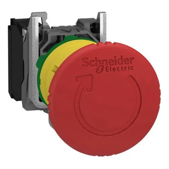 Pulsador Hongo Xb4 Schneider Emerg. Pulsar-girar Xb4bs8442