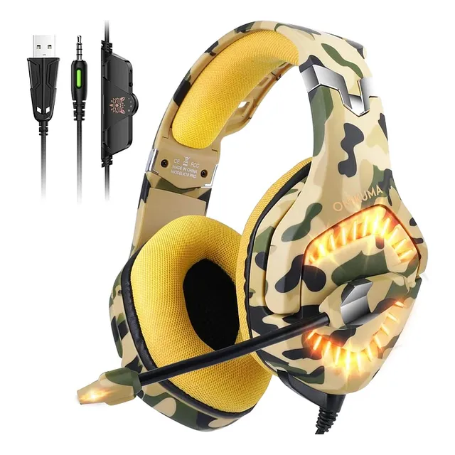 Auricular Pc Gamer Onikuma K1b Pro Marrón